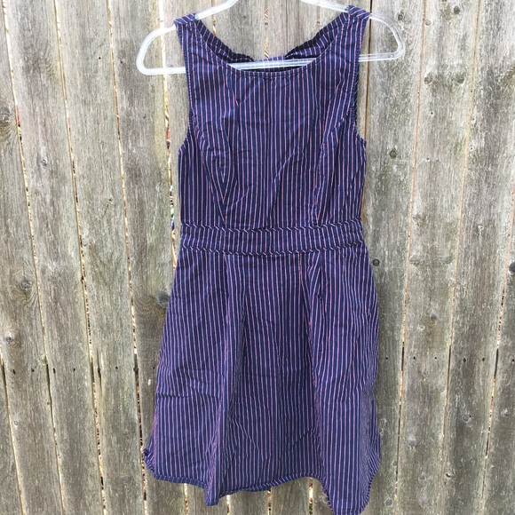Urban Outfitters Dresses & Skirts - 20%🇺🇸Lark & Wolff | Navy Pinstripe Bow Dress